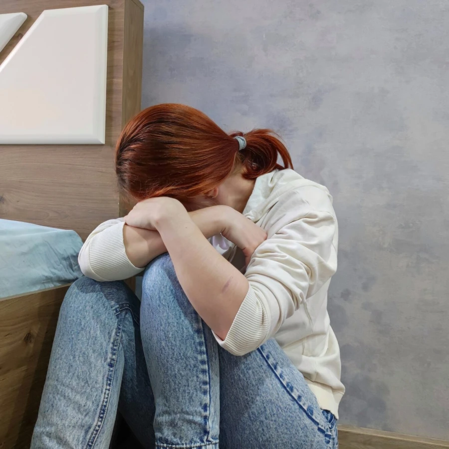 Self-harm,,Self-aggression,And,Depression.,Woman,With,Scars,On,Her,Arm